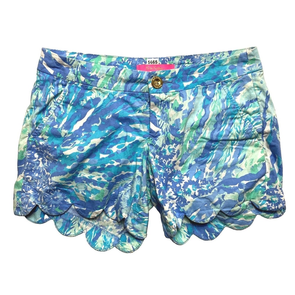 Lilly Pulitzer Shorts Womens 00 Blue Buttercup  Floral